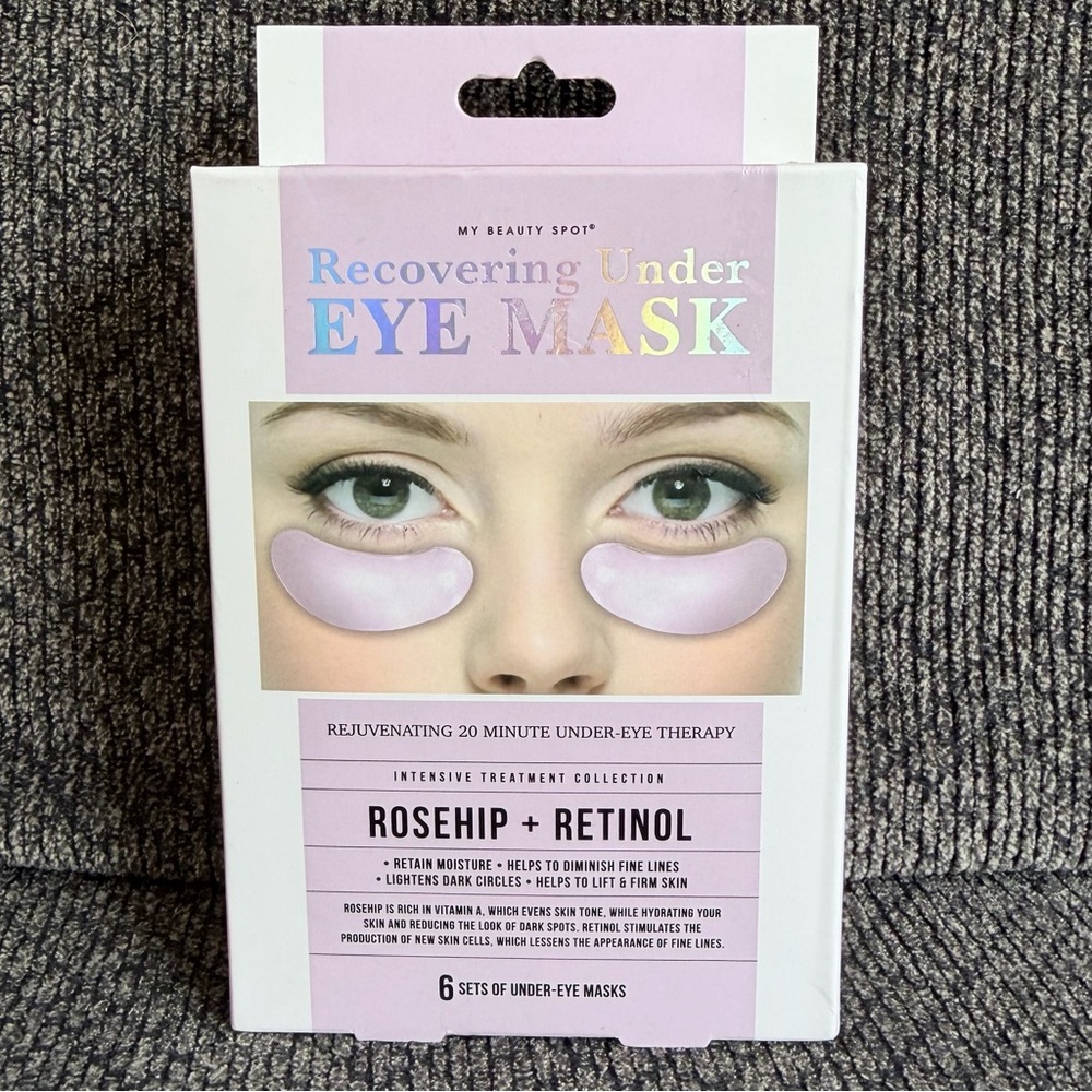 Recovering Under Eye Mask - Rosehip + Retinol, Light Pink - 6 sets - Picture 2 of 3